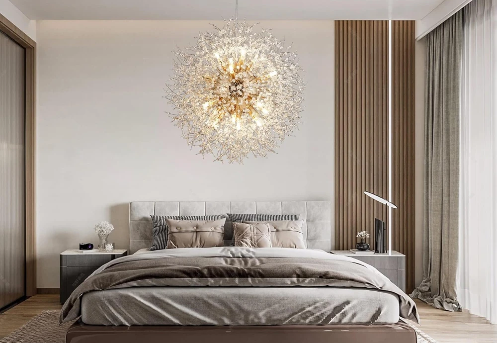 round modern crystal chandelier